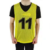 Powershot Numbered 1-11 Junior Training Bib 11 Units Jaune Homme