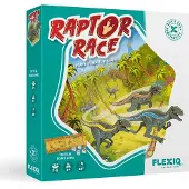 FlexIQ Raptor Race Board Game Jaune Enfants