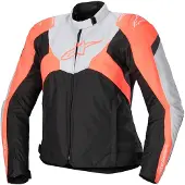 Alpinestars Veste Imperméable Stella T-Jaws V4 Black Ice Gray Fluo Coral
