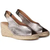 Toni pons Laila-p Esparto Wedge Sandals Argenté EU 34 Femme