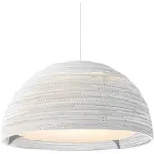 Graypants Lampe suspendue Dome36 blanche