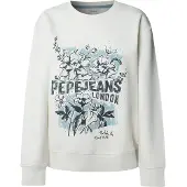 Pepe Jeans pour femme. PL5800023 Sweat Beda blanc cassé (XL), Casuel, Coton