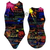 Turbo Writing Swimsuit Multicolore M Femme