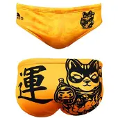 Turbo Lucky Cat Swimming Brief Jaune,Orange 5XL Homme