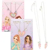 TOPModel - BFF Necklace - 40 cm chain with 5 cm extension, (Laiton, Zinc, 40 cm)