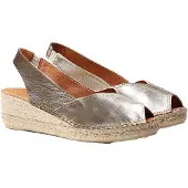 Toni pons Bernia-p Esparto Wedge Sandals Argenté EU 45 Femme