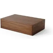 New Works Mass High Table Basse With drawer | Walnut