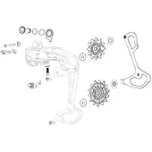 Sram Patte De Dérailleur Rear Inner Cage Gx Eagle Lunar