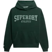 Superdry Sweat-shirt 'Athletic Essentials' vert / blanc
