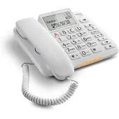 Gigaset Téléphone analogique DL380 Blanc Identification de l'appelant