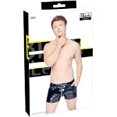 Black Level - short homme vinyle poches latérales - noir
