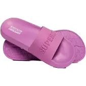 Superdry Femme Claquettes de Piscine Code Logo Violet Taille: S