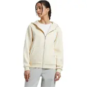 Build Your Brand Fluffy Full Zip Sweatshirt Beige XS Femme