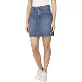 Pepe Jeans pour femme. PL90112444F0 Minijupe Rise bleu (M), Casuel, Coton, Denim