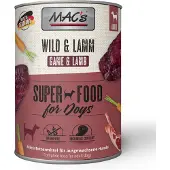 Mac'S 12x800g Adult gibier & agneau nourriture pour chien humide