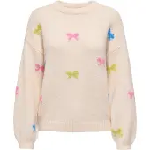 ONLY Pull-over 'ONLBrunhilda' azur / kiwi / rose clair / blanc cassé