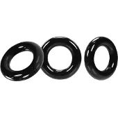 Oxballs - set de 3 cockrings - silicone - noir