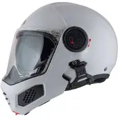Nzi Casque modulable Duo avec pare-soleil et visière anti-buée | Casque moto, casque de protection en cas de chute | Norme ECE 22.06 | Blanc nacré | Taille M (57-58 cm)