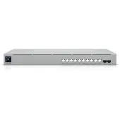 Ubiquiti UniFi Pro XG 10 PoE, routeur Ethernet 10G (100/1000/10000) administrable de niveau 2/3, alimentation par Ethernet (PoE), format 1U, gris.