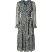 Pepe Jeans pour femme. PL9537692 Robe Livy bleue (M), Casuel, Polyester, Manche longue