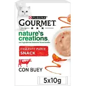 Purina Purée Gourmet Bœuf 55x10g Nourriture Pour Chats
