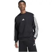 Adidas Essentials 3 Stripes Fleece Sweatshirt Noir 2XL Homme
