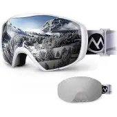 Outdoor Master Classic Polarized Ski Goggles Blanc