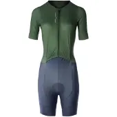 Santini Leaf Short Sleeve Trisuit Vert 2XL Femme