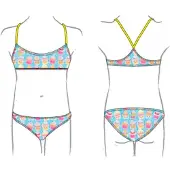 Turbo Swett Happy Bikini Multicolore 3-4 Years Fille