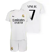 Real Madrid 25/26 Vinicius Home Short Sleeve Set Blanc 6 Years Enfants