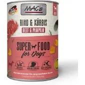 Mac'S Paquet économique Adult Superfood 24 x 400 g - bœuf, potiron