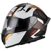 Nzi Go Rider Stream Trident Full Face Helmet Blanc,Noir 3XL