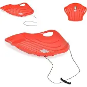 Prosperplast Toboggan à neige en plastique pour la glisse rouge 70 x 94 cm