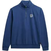 Superdry Sweat-shirt bleu denim / blanc cassé