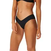 Rip Curl Premium Surf Skimpy Hipster Bikini Bottom Noir L Femme