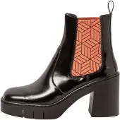 Art Chelsea Boots 'Berna' orange / noir