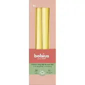 Bolsius Bougie pointue 24,5x2,4cm jaune 4p. (4 pcs)