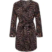 ONLY Robe 'JDYTHILDA' orange foncé / rose ancienne / noir