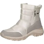 Caprice Bottines gris clair / blanc naturel