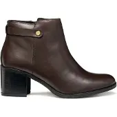 Geox New Asheel Heel Booties Marron EU 38 Femme