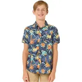 Rip Curl Raw Energy Short Sleeve Shirt Bleu 14 Years Garçon