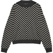 Vero Moda Pull-over 'VMCAPRICORN' noir / blanc