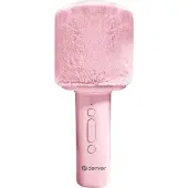 Denver Microphone avec haut-parleur BT pour karaoké KMS-30 rose