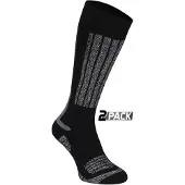 Starling Chaussettes de Ski Whistler Noir/Gris (2-Paires)-Taille 43 - 46