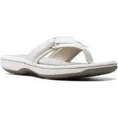 Clarks Shoes Brinkley Sea Flip Flops Blanc EU 37 Femme