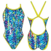 Turbo Dots Revolution Swimsuit Bleu 12-24 Months Fille