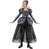 MOM Queen Of The Catacombs Child Costume Noir 7-9 Years Enfants