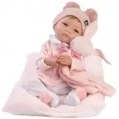 MuÑecas Guca Alba Baby Reborn 46 Cm-with Natural Hair 38 Cm Rose Enfants