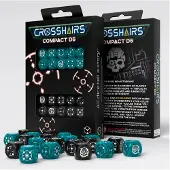 Q-workshop Crosshair Compact D6 Dice 7 Packs Bleu Enfants