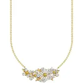 Thomas Sabo Halskette Blume Lovely Daisy mit Steinen vergoldet